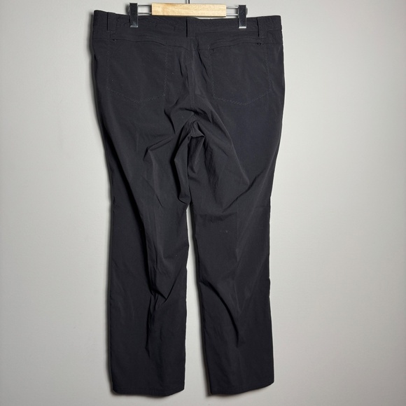 Eddie Bauer Women's TRAVEX NYLON Hiking/Trail Pants Black Adjustable Length Hem - Picture 6 of 15